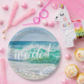 Breaking Waves machen wir Beach Wedding Teller (Party)