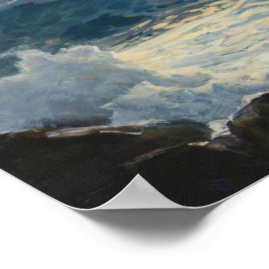 Breaking Waves Poster (Ecke)