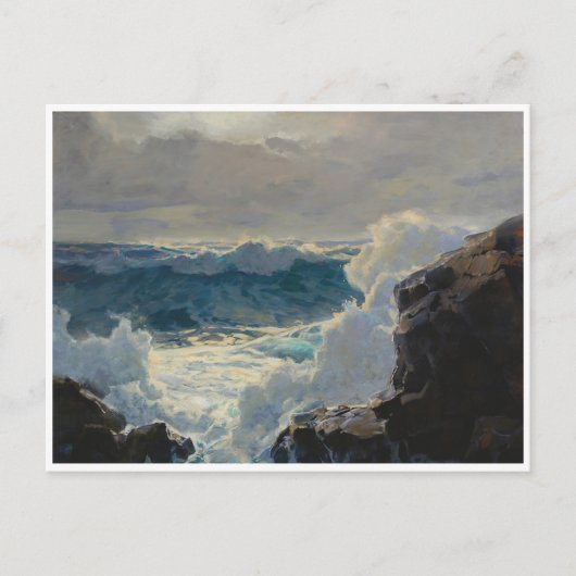 Breaking Waves Postkarte (Vorderseite)