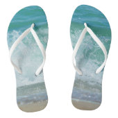 Breaking Waves Splashing Surf Badesandalen (Fußbett)