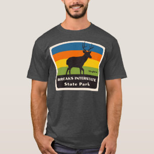 Breaks Interstate Staat Park Virginia Roaming Deer T-Shirt