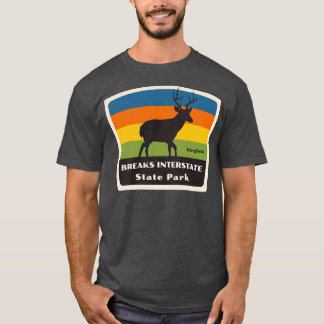 Breaks Interstate Staat Park Virginia Roaming Deer T-Shirt