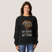 Breaks My Bones But Heals My Soul Grunge Dirt Bike Sweatshirt (Vorne ganz)