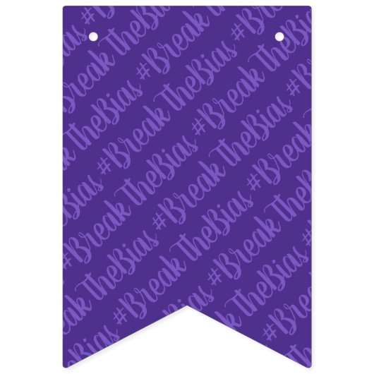 #BreakTheBias Internationaler Frauentag Wimpelkette (Erste Fahne)