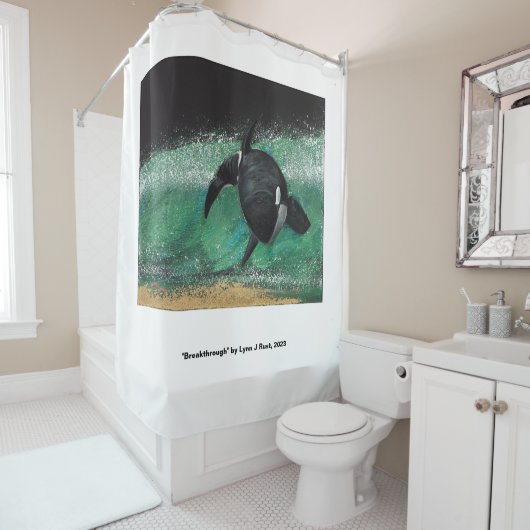 "Breakthrough" Art Duschvorhang (Beispiel)