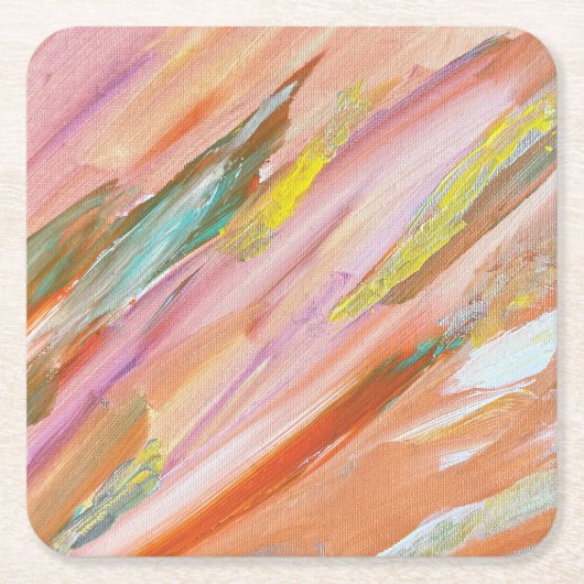 Breakthrough rechteckiger pappuntersetzer (Vorderseite)