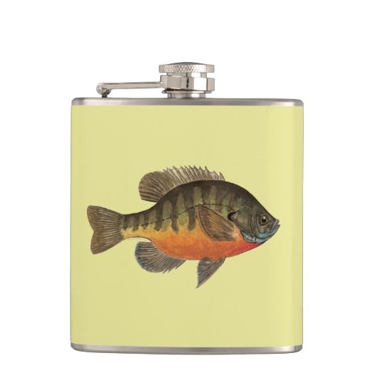 Bream, Bluegill Fischen Flachmann (Vorderseite)