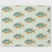 Bream Bluegill Sunfish Perlenfisch-Geschenk Geschenkpapier (Flach)