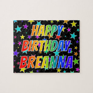 "BREANNA" Vorname, Spaß "GLÜCKLICHER GEBURTSTAG" Puzzle