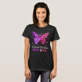 Breast Cancer And Domestic Violence Awareness Butt T-Shirt (Vorne ganz)