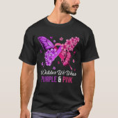 Breast Cancer And Domestic Violence Awareness Butt T-Shirt (Vorderseite)