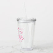 Breast Cancer Awareness Anpassen Sie es! Acryltrinkbecher (Links)