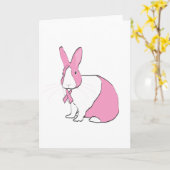 BREAST CANCER AWARENESS BUNNY KARTE (Gelbe Blume)