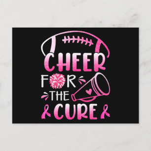 Breast Cancer Awareness Cheer For The Cure T-Shirt Postkarte