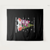 Breast Cancer Awareness Christmas Tree Wandteppich (Vorderseite (Horizontal))