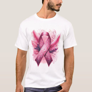 BREAST CANCER AWARENESS Feathers T-Shirt