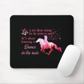 Breast Cancer Awareness Horse Ribbon Pink Ohrts Wo Mousepad (Mit Mouse)