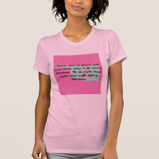 Breast Cancer Awareness in Oklahoma T-shirt 