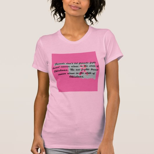 Breast Cancer Awareness in Oklahoma T-shirt (Vorderseite)