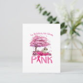 Breast Cancer Awareness October We Wear Pink With Einladung (Stehend Vorderseite)