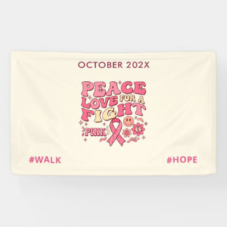 Breast Cancer Awareness / Paz Amor Lucha Banner