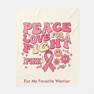 Breast Cancer Awareness / Paz Amor Lucha Fleecedecke
