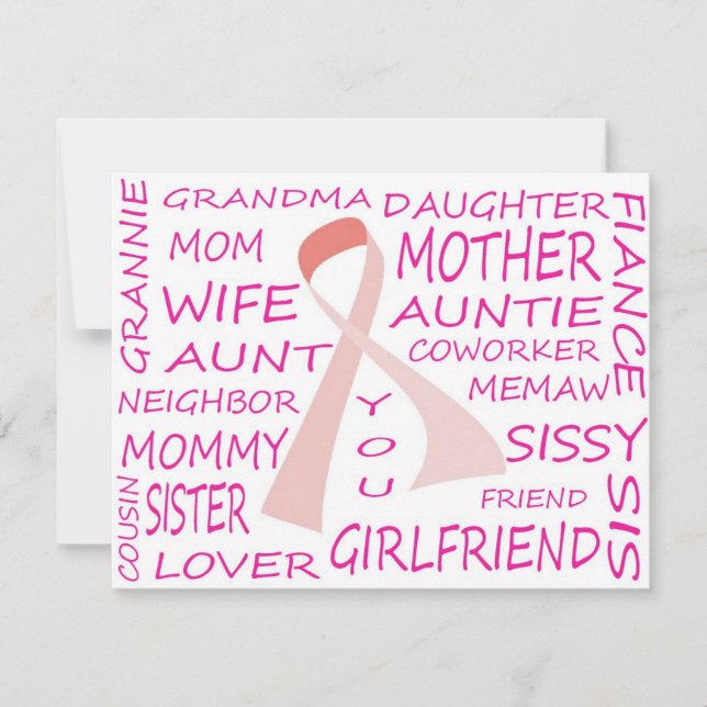 BREAST CANCER AWARENESS PINK RIBBON DESIGN (Vorderseite)