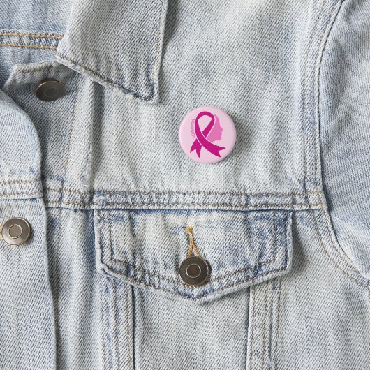 Breast Cancer Awareness Ribbon Button (Beispiel)