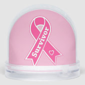 Breast Cancer Awareness  Schneekugeln (Rückseite)