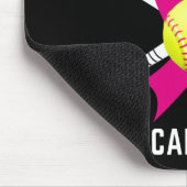 Breast Cancer Awareness Softball Fighting Mousepad (Ecke)