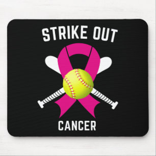 Breast Cancer Awareness Softball Fighting Mousepad