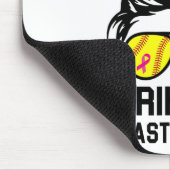 Breast Cancer Awareness Softball Mama Women Mousepad (Ecke)