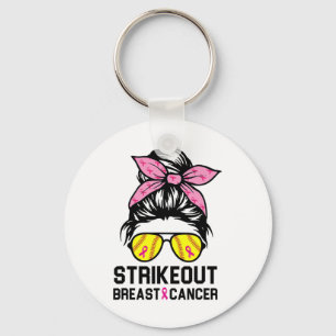 Breast Cancer Awareness Softball Mama Women Schlüsselanhänger