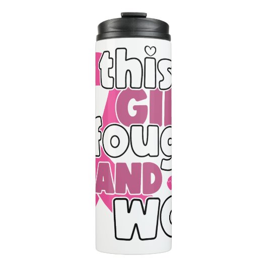 BREAST CANCER AWARENESS & SUPPORT THERMOSBECHER (Vorderseite)