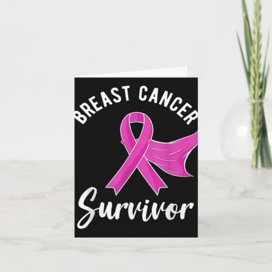 Breast Cancer Awareness Women Survivor Nk Karte (Vorderseite)