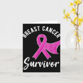 Breast Cancer Awareness Women Survivor Nk Karte (Gelbe Blume)