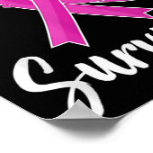 Breast Cancer Awareness Women Survivor Nk  Poster (Ecke)