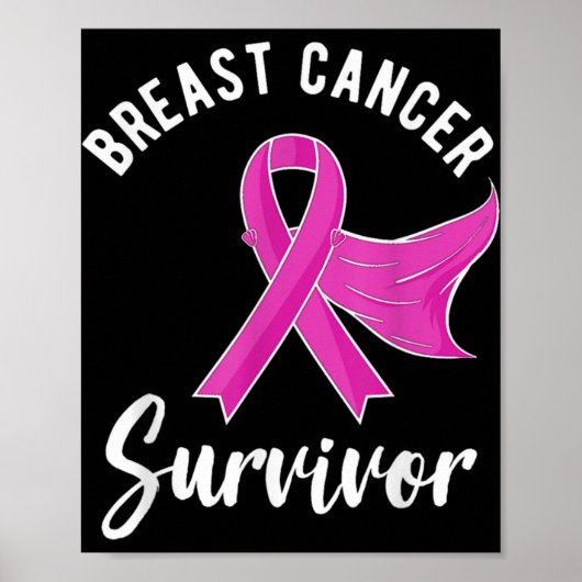 Breast Cancer Awareness Women Survivor Nk  Poster (Vorne)