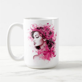 BREAST CANCER-BEWUSSTSEIN UND UNTERSTÜTZUNG KAFFEETASSE