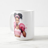 BREAST CANCER-BEWUSSTSEIN UND UNTERSTÜTZUNG KAFFEETASSE (Vorderseite Links)