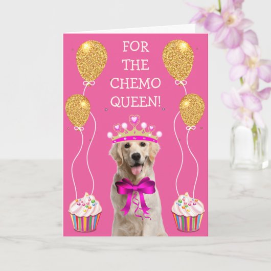 Breast Cancer Chemo Cute Karte (Orchidee)
