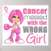 Breast Cancer Combat Girl 1 Poster (Vorne)