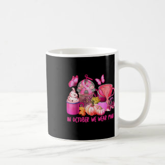 Breast Cancer Cup Kaffee im Oktober tragen wir Pin Kaffeetasse