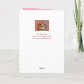 Breast Cancer Fight Like A Tiger Support Karte (Rückseite)