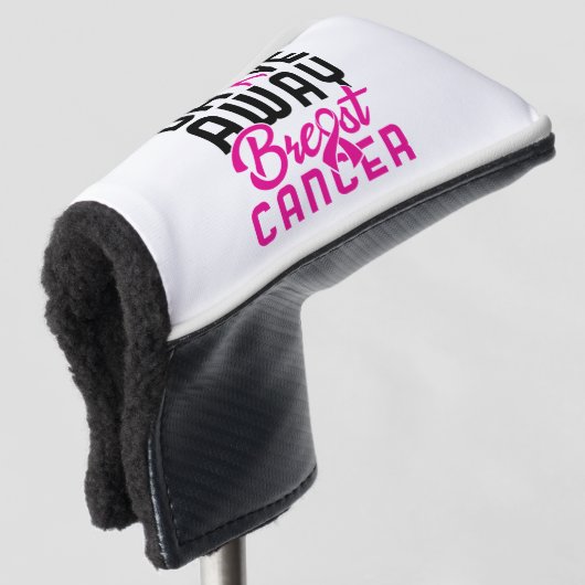 Breast Cancer Golfspielen Golf Golfer entfernen Golf Headcover (3/4 Vorderseite)