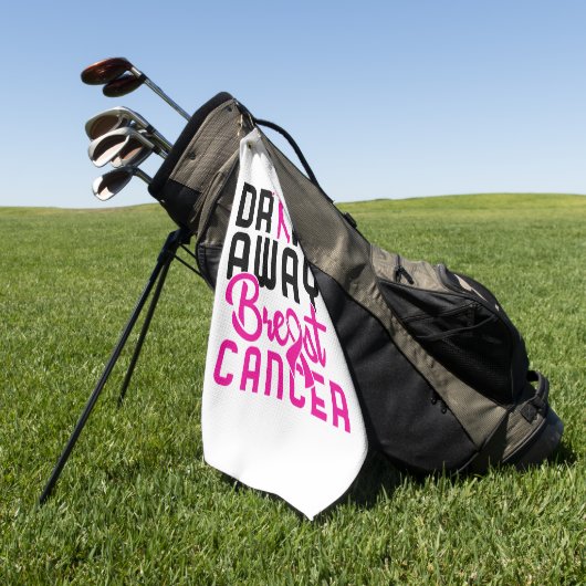 Breast Cancer Golfspielen Golf Golfer entfernen Golfhandtuch (Gras)