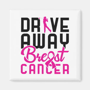 Breast Cancer Golfspielen Golf Golfer entfernen Magnet