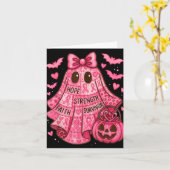 Breast Cancer Hope Strength Faith Survivor Ghost W Karte (Gelbe Blume)