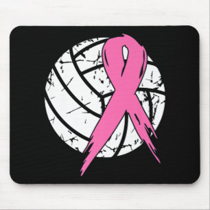 Breast Cancer Pink Ribbon Volleyball Awareness Cos Mousepad