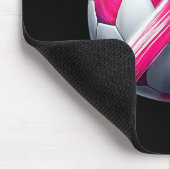 Breast Cancer Soccer Ball Nk Ribbon Kick For A Mousepad (Ecke)